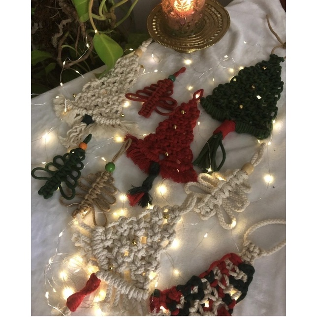 Phụ kiện trang trí noel cây thông mini, sản phẩm Yenyen Handmade