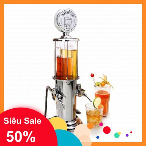 BÌNH RÓT RƯỢU CÂY XĂNG INOX 1 LÍT[SIÊU PHẨM][DEN NHAY TRANG TRI]