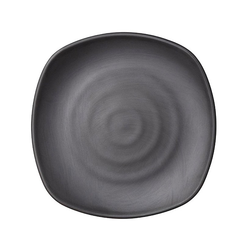 Dĩa melamin KORMEL 223x223mm màu đen