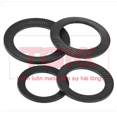 Long đen khóa dạng nón khía xoắn hai mặt DIN 9250 M3-M20
