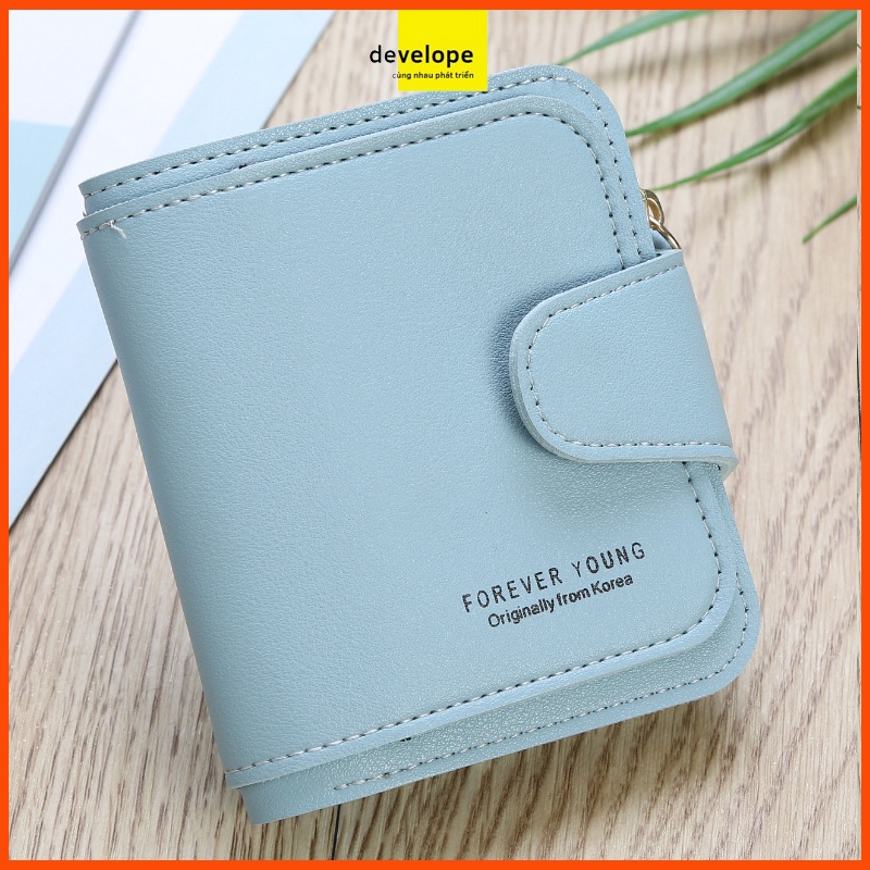 Ví nữ mini cầm tay 2 ngăn kéo da PU cao cấp thiết kế độc đáo đẹp mắt thời trang nhiều ngăn tiện dụng HX0073