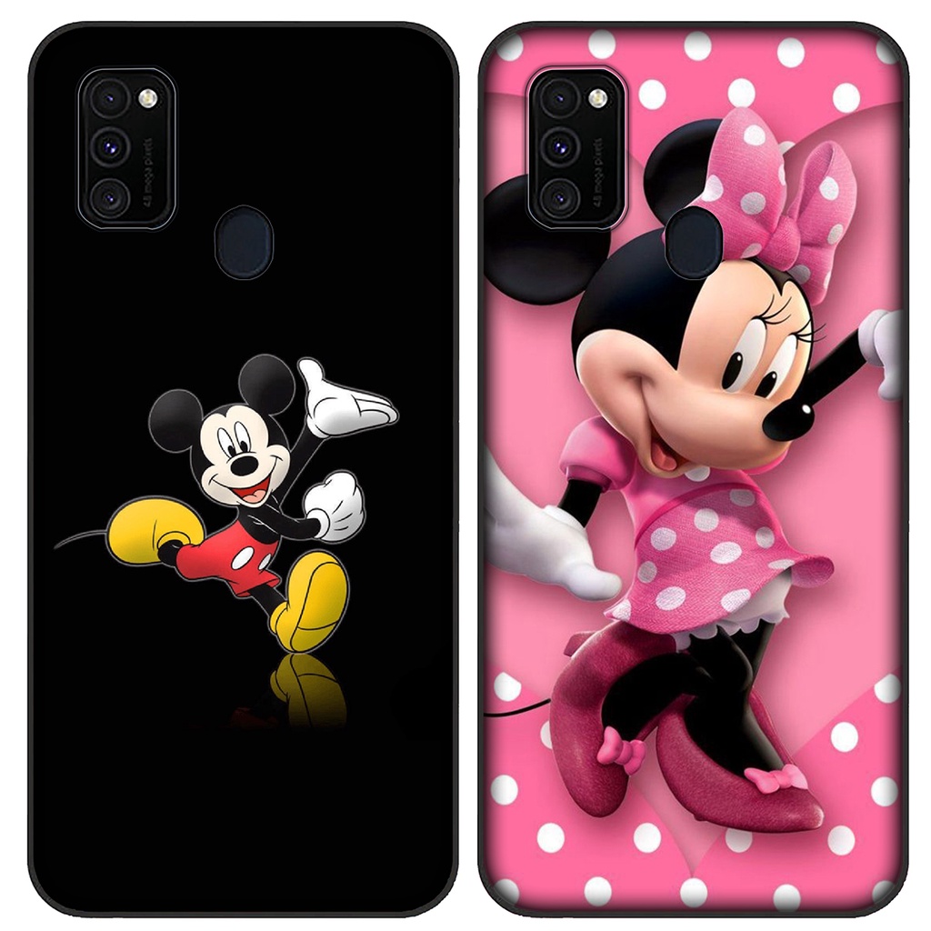 DISNEY Ốp Điện Thoại Dẻo Họa Tiết Hoạt Hình Chuột Mickey Dễ Thương Cho Samsung Galaxy S10 Lite S9 S8 Plus S10E S7 Edge