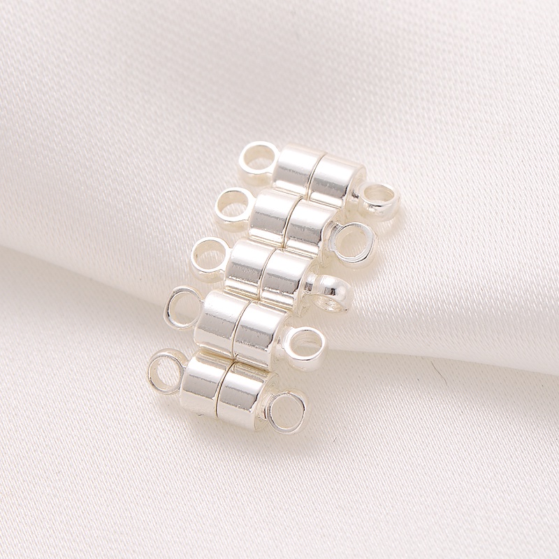 Khóa Cài Từ Tính Bằng Đồng 14K Màu Vàng/ Bạc Chuyên Dụng Làm Vòng Tay/Vòng Cổ diy