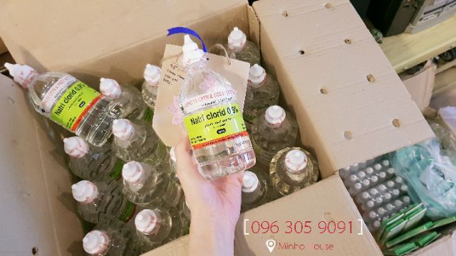 Nước muối sinh lý Natri Clorid 0,9% 500 ml