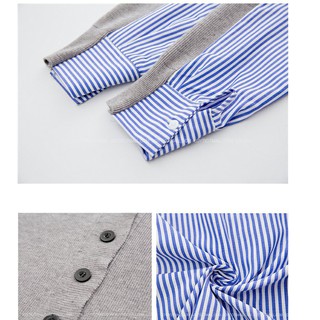 [ORDER TMALL 048] Sơ Mi Len Mỏng Cổ Khuyết Super.mix
