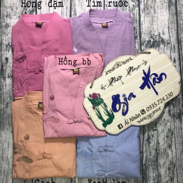 🌸Bà lai tim thêu sen(KÈM HÌNH THẬT)🌿