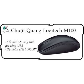 Chuột máy tính bàn Logitech M100