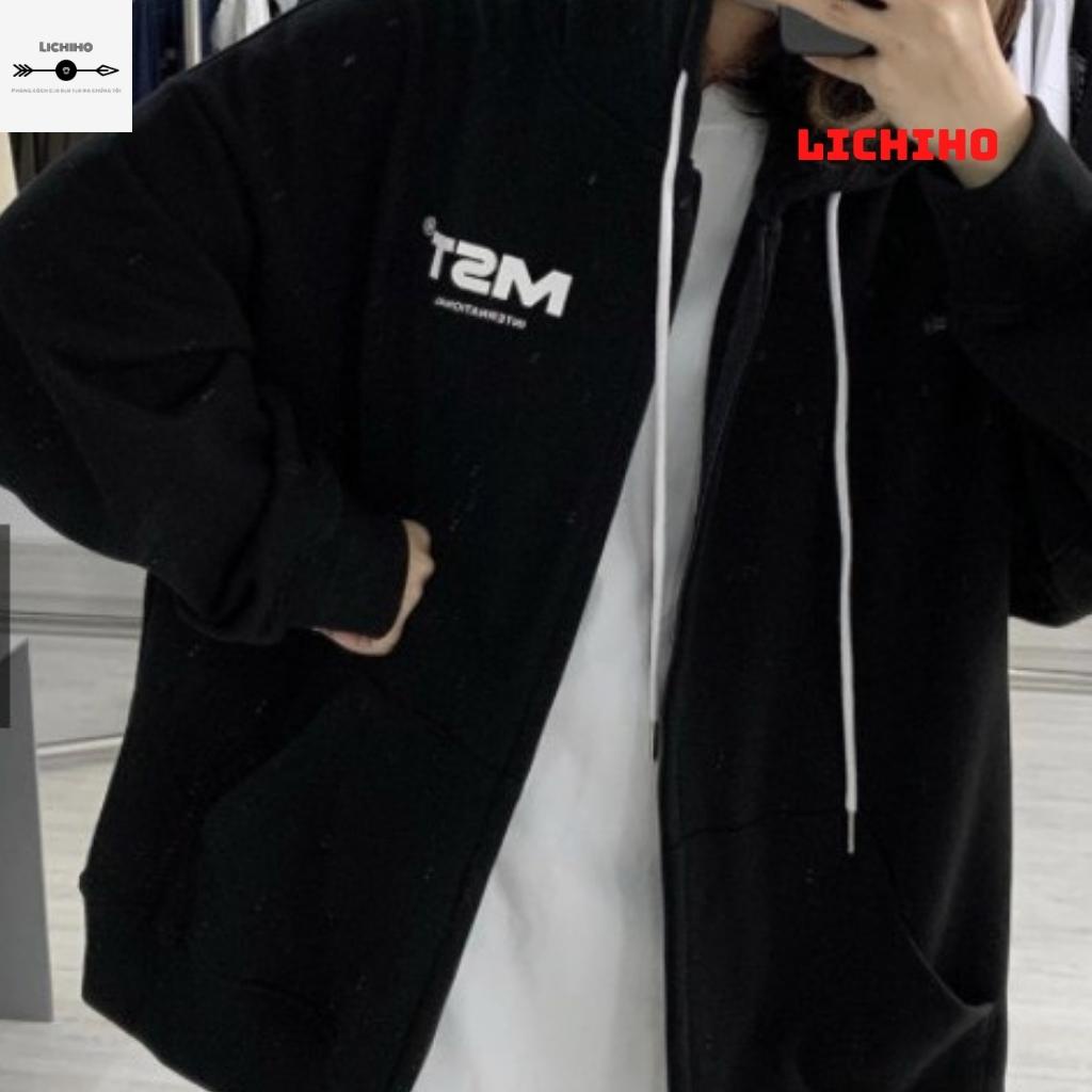 Áo hoodies dây kéo fom rộng MISSOUT AKNM16 LICHIHO jacket nỉ ulzzang hottrend nam nữ rẻ đẹp dành cho học sinh sinh viên | BigBuy360 - bigbuy360.vn