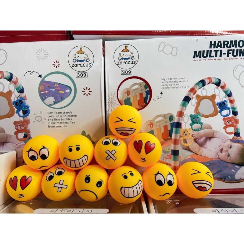 Đồ chơi bóng mềm biểu tượng cảm xúc,kêu chip chip