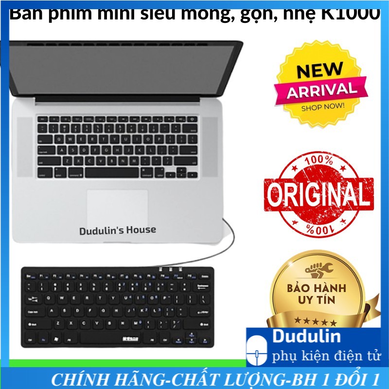 [GIẢM MẠNH] Bàn phím mini siêu mỏng, gọn, nhẹ K1000/Bosston 868 tiện lợi mang đi mọi nơi