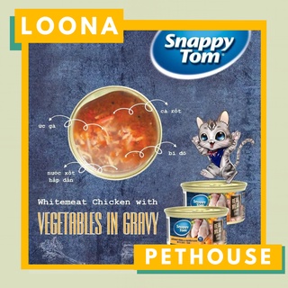 Pate Snappy Tom cho mèo lon 85g