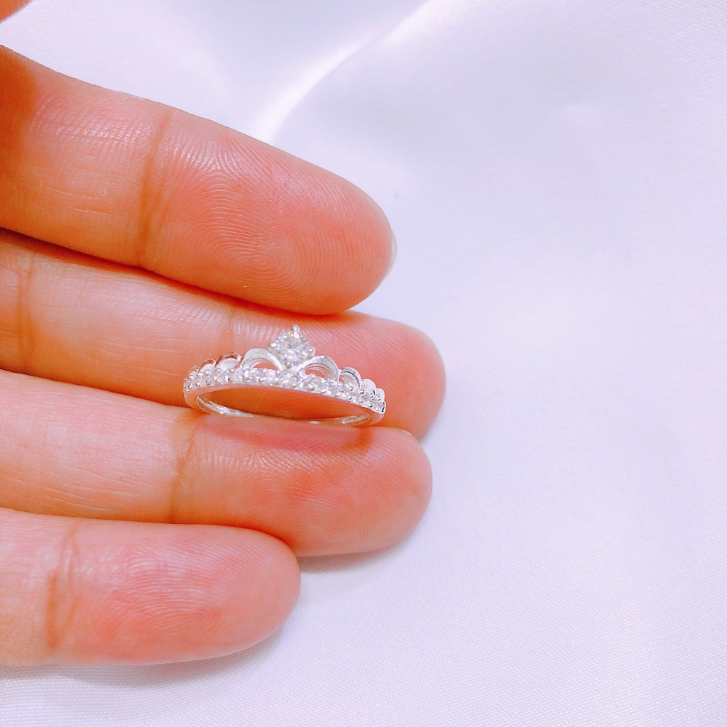 [XẢ HÀNG] Nhẫn bạc nữ vương miện nhỏ xinh/ Trang sức bạc JQN