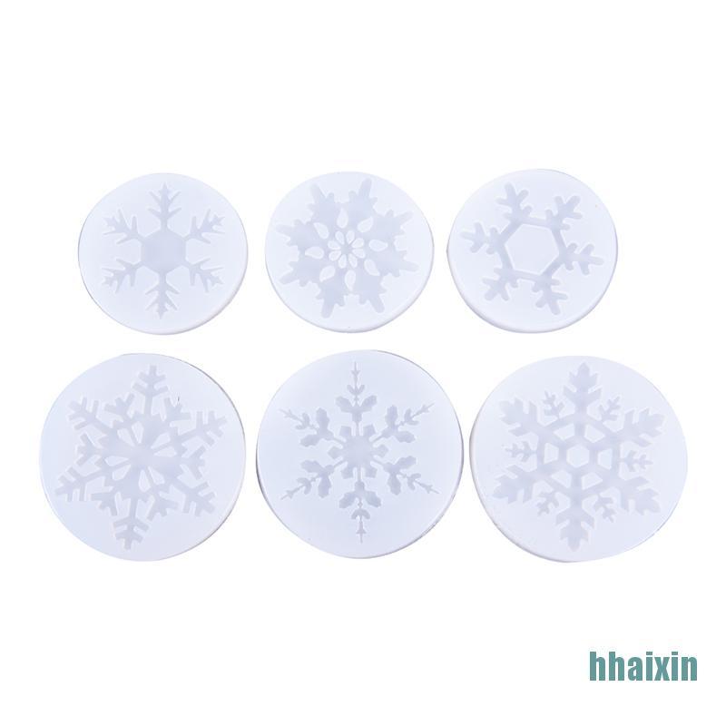 Khuôn Silicone Tạo Hình Làm Bánh Quy Hình Bông Tuyết 3d