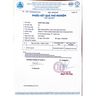 NƯỚC RỬA CHÉN Fuwa3e 500ml