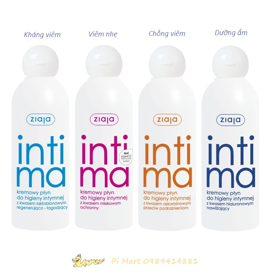 Dung dịch vệ sinh phụ nữ Intima Ziaja Ba Lan 200ml