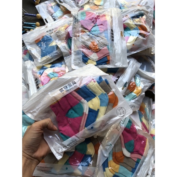 Set 5 đôi tất Cotton thấm hút mồ hôi thoáng khí thời trang cho bé C105