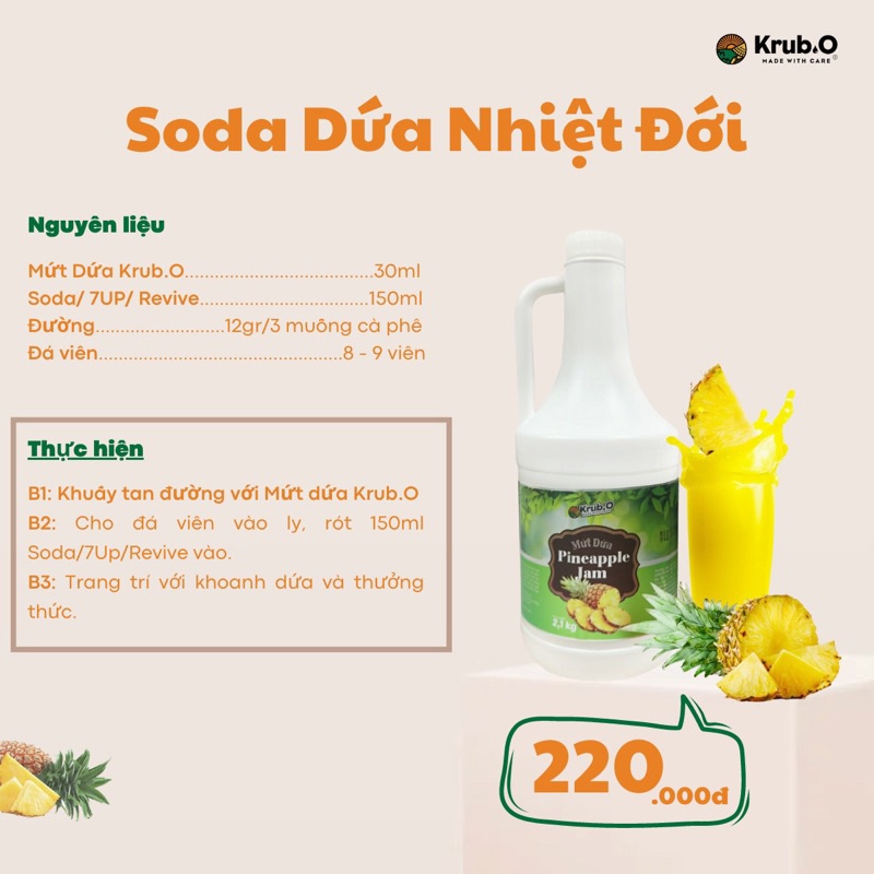 Mứt hoa quả các loại KrubO