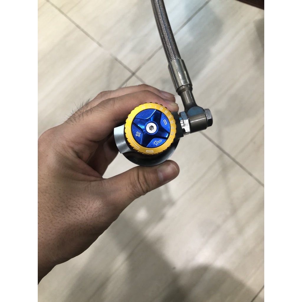 Phuộc nitron bình dầu exciter xoay 360 độ - dài 205mm