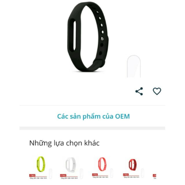 Dây đeo silicon thay thế miband 2