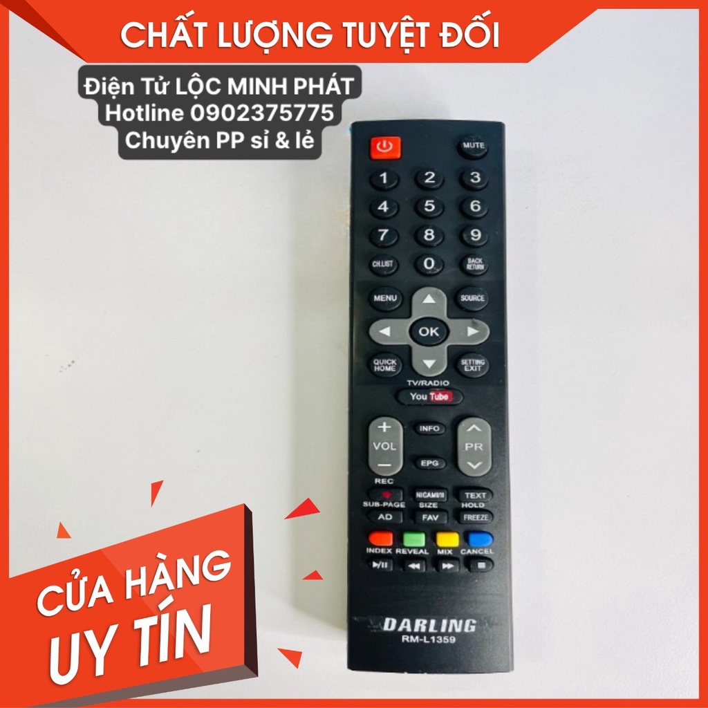 Remote Tivi Darling RM-L1359 điều khiển tivi daling