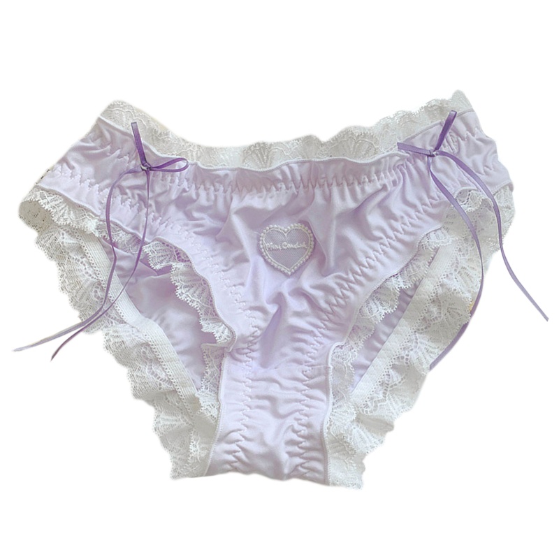 XIXI Quần Lót Phối Ren Đính Nơ Phong Cách Lolita Thời Trang Mùa Hè Cho Nữ