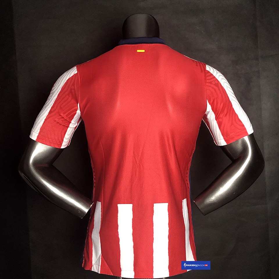 Áo đấu Atletico Madrid sân nhà 2020-2021 đỏ sọc trắng, áo Atletico đỏ sọc trắng sân nhà 2020-2021 SF