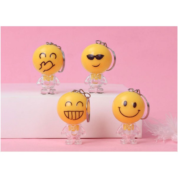 Móc khóa mặt cười Emoji có đèn phát sáng,rẻ nhất Shopee – làm đồ chơi cho bé tặng bạn bè🌏FREE SHIP🌎