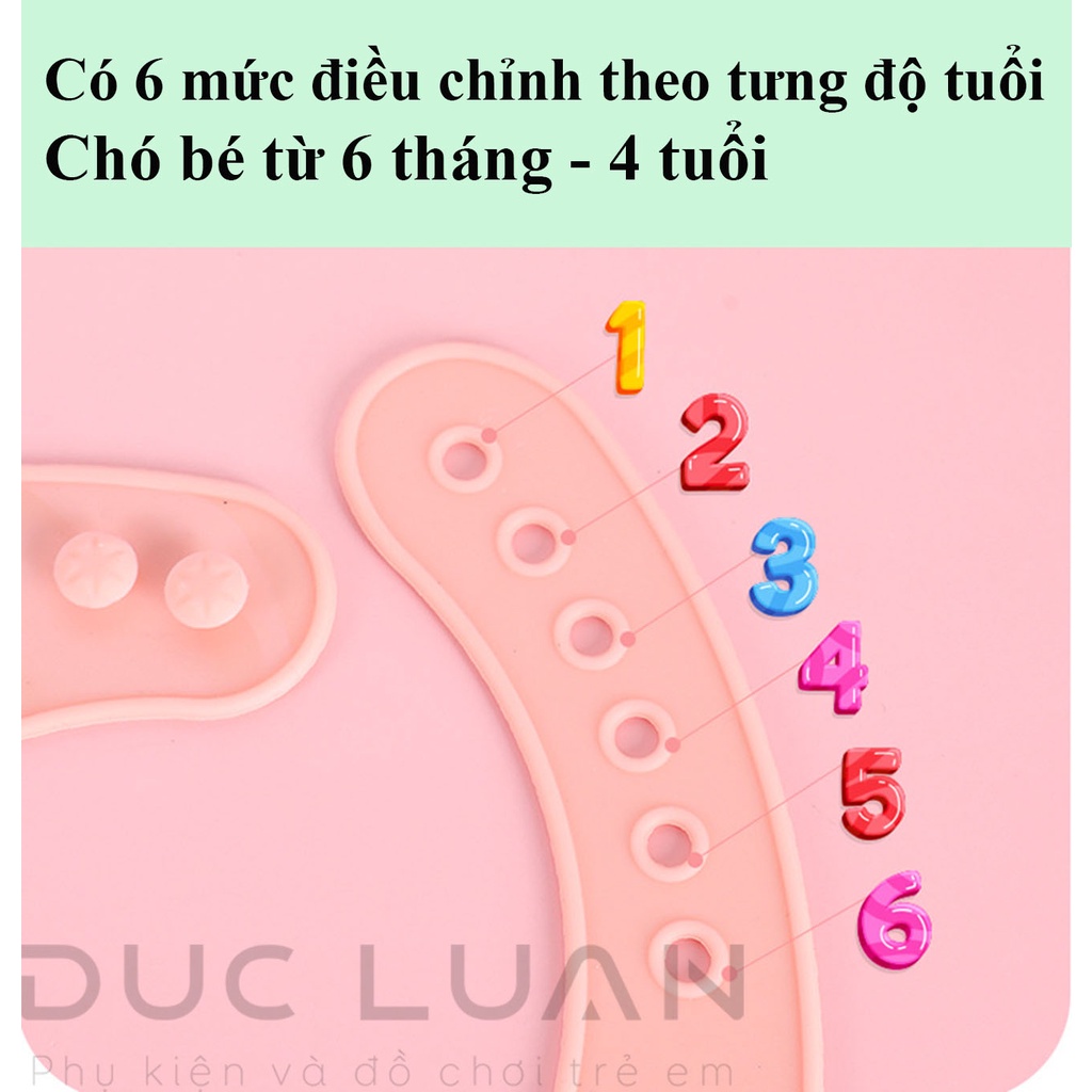 Yếm Ăn Dặm Silicol có máng - yếm ăn dặm cho bé từ 6 tháng đến 4 tuổi