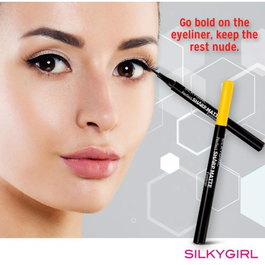 Bút Kẻ Mắt Nước Không Lem Không Trôi Silkygirl Perfect Sharp Matte 1.2ml | BigBuy360 - bigbuy360.vn