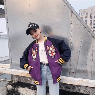 [ORDER] BOMBER THÊU MÈO ULZZANG