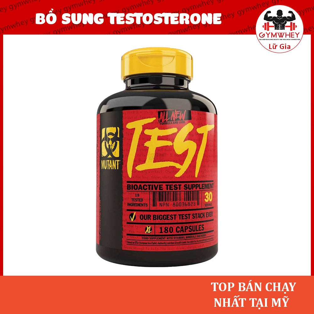 Mutant Test Viên Tăng Test Hỗ Trợ Tăng Sinh Lý Testosterone Tự Nhiên Tăng Cơ Nhanh- Từ Canada
