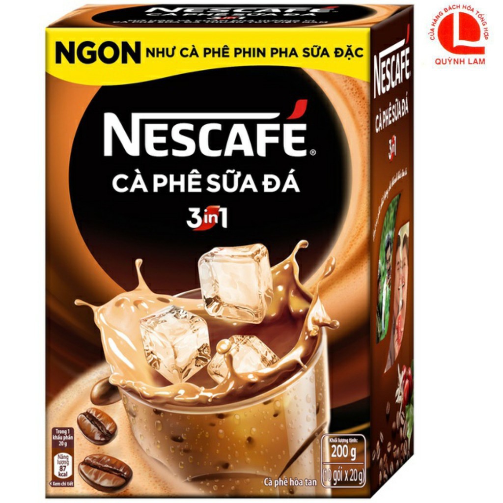 Café Nescafe 3in1  ca phê sữa đá