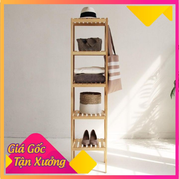 Kệ tab đầu giường gỗ Thông 2 tầng, 3 tầng, 4 tầng | BigBuy360 - bigbuy360.vn