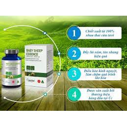 CARELINE Viên uống nhau thai cừu Careline Baby Sheep 60 Viên  Hộp 60 viên  Baby Sheep Essence Thương hiệu: Careline Úc