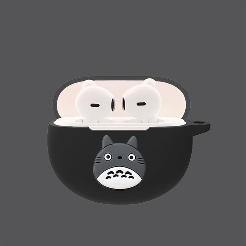 Vỏ Bảo Vệ Hộp Sạc Tai Nghe OPPO Enco Air 2 Chất Liệu Mềm Màu Trơn Họa Tiết Hoạt Hình