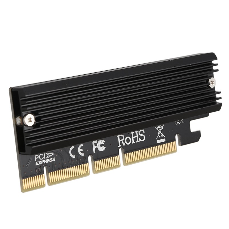 [Ready Stock]M.2 Nvme Ssd Ngff To Pcie 3.0 X16 Adapter M Key Interface Card+Heatsink Support Pci Express 3.0 X4 2230-2280 Size M.2 Full Speed