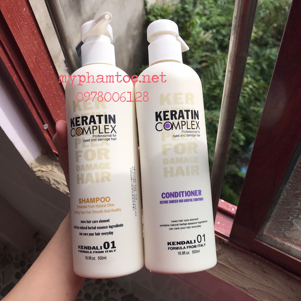 [Kendali-chính hãng] DẦU GỘI SIÊU MƯỢT CHỐNG RỤNG TÓC KERATIN COMPLEX KENDALI 500ML