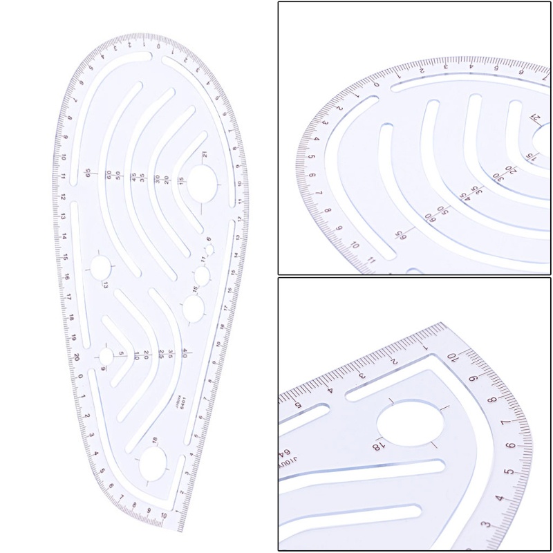Thước Nhựa Hình Vuông Chuyên Dụng Cho Thợ May DIY