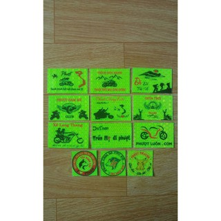 12 logo phượt , tem xe logo phản quang