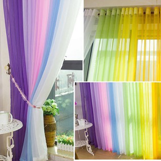 Rèm cửa vải voan đơn màu