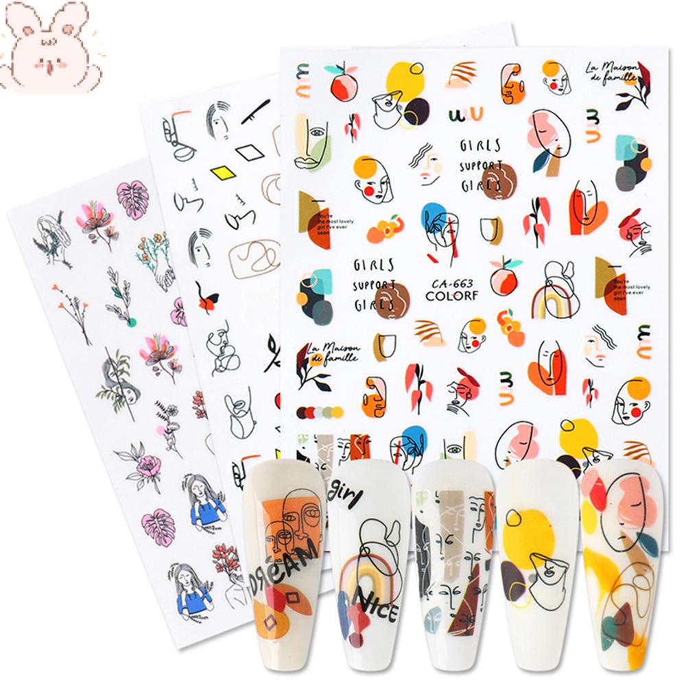 Miếng Dán Trang Trí Móng Tay Chủ Đề Mùa Hè Dễ Thương
