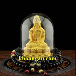 Tượng Để Xe Hình Quán Thế Âm Bồ Tát 1 Tay Bưng Cam Lồ