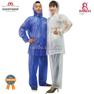 < Thời Trang>Áo mưa Rando bộ  trong màu ASPC01 thời trang và cá tính cho cả nam và nữ khi đi trong mưa.-GOODYSHOP