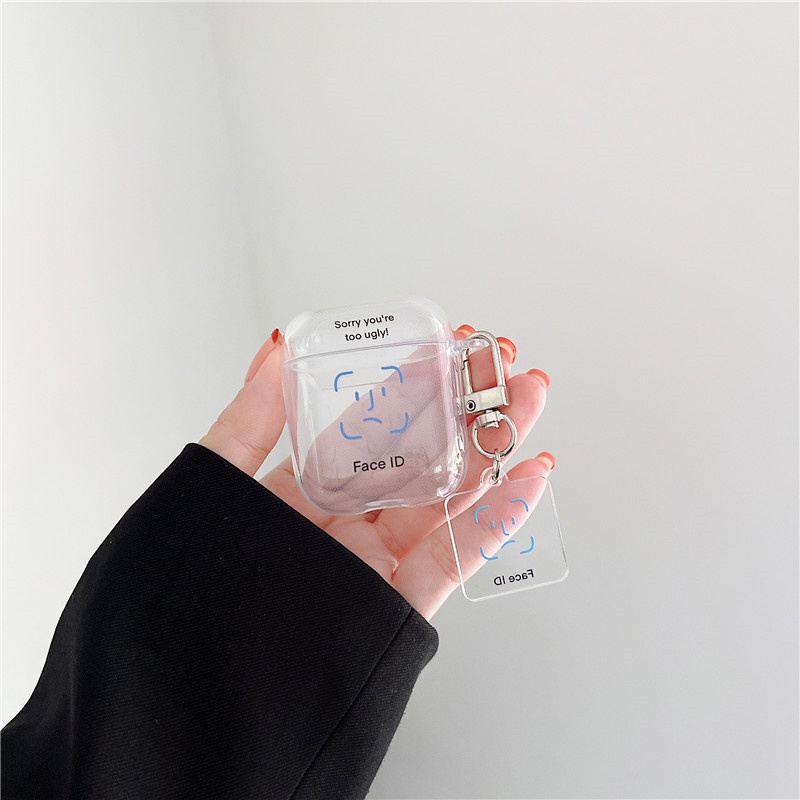 Vỏ Bảo Vệ Hộp Sạc Tai Nghe AirPods3 airpods2 pro Kết Nối Bluetooth Không Dây Họa Tiết Khuôn Mặt Sáng Tạo