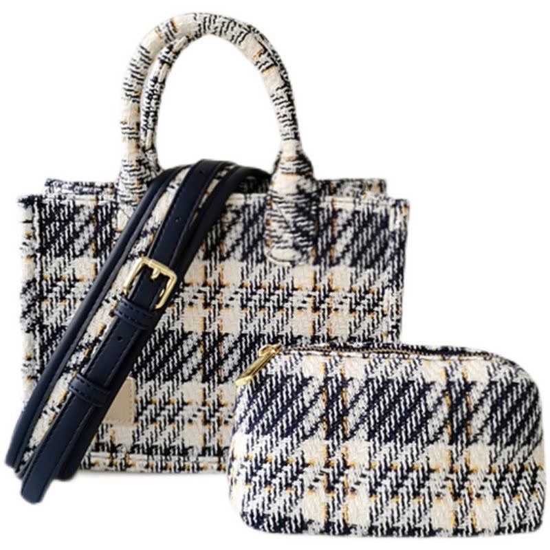 TÚI SỌC CARO VẢI BỐ