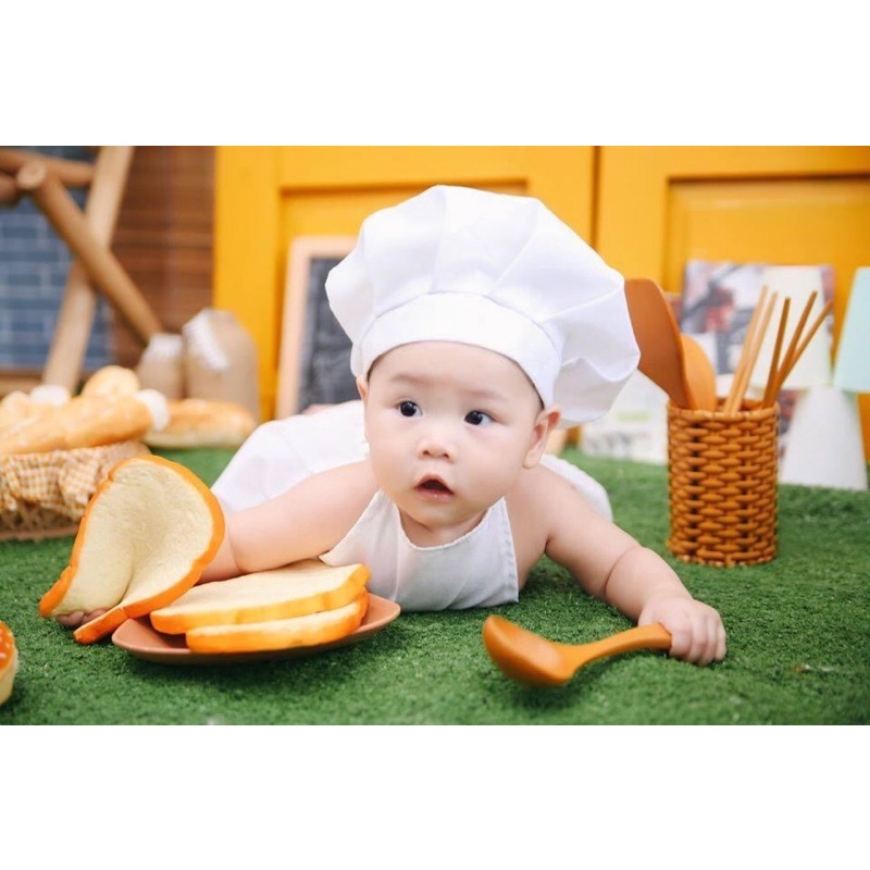 Trang phục đầu bếp 1 tuổi