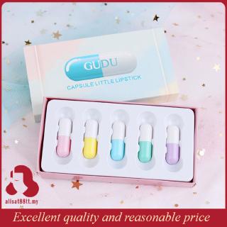 Set 5 thỏi son hình viên thuốc dễ thương