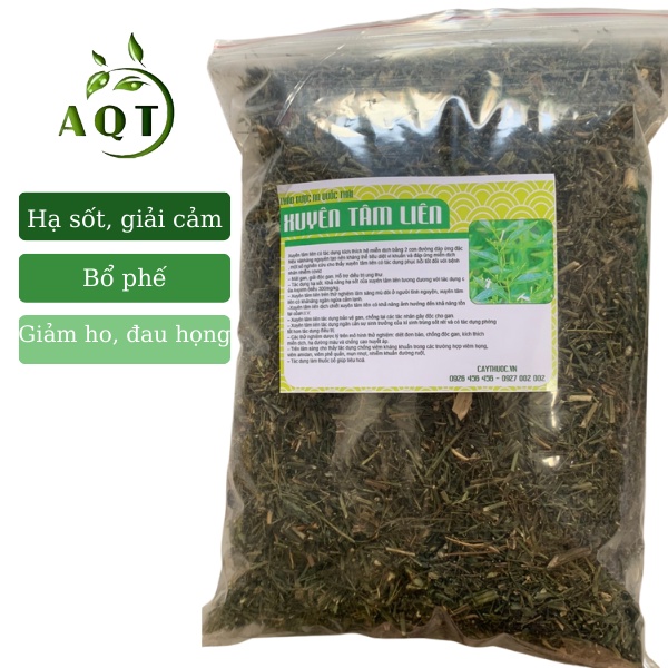 1kg Xuyên Tâm Liên Khô Hạ Sốt, Hỗ Trợ Người Bệnh Phổi, Cây Xuyên Tâm Liên Trừ Ho, Đau Rát Họng