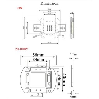 Đèn led uv cực tím 10W làm khô keo - sơn uv và các ứng dụng tia uv