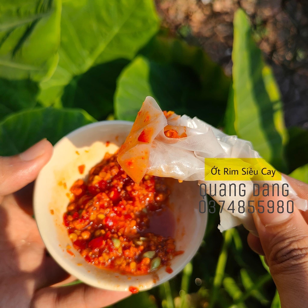 Bánh Tráng Phơi Sương UNIN Bánh Tráng Ăn Kèm Nước Chấm Ớt Rim Sa Tế Cay Ngon Lạ Miệng Không Quất BT013